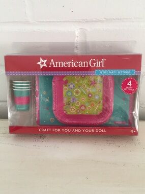 American Girl Party Plate & Cup Set - New In Box